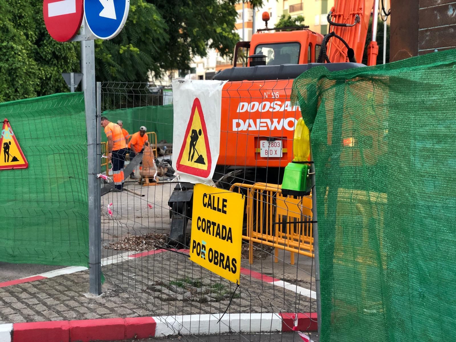 Así avanzan las obras en el puente de San Francisco de Cáceres