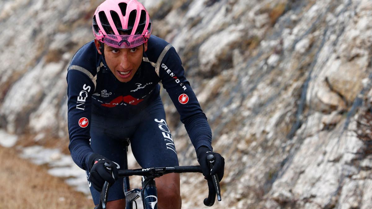 Bernal, durante la dura etapa de los Dolomitas