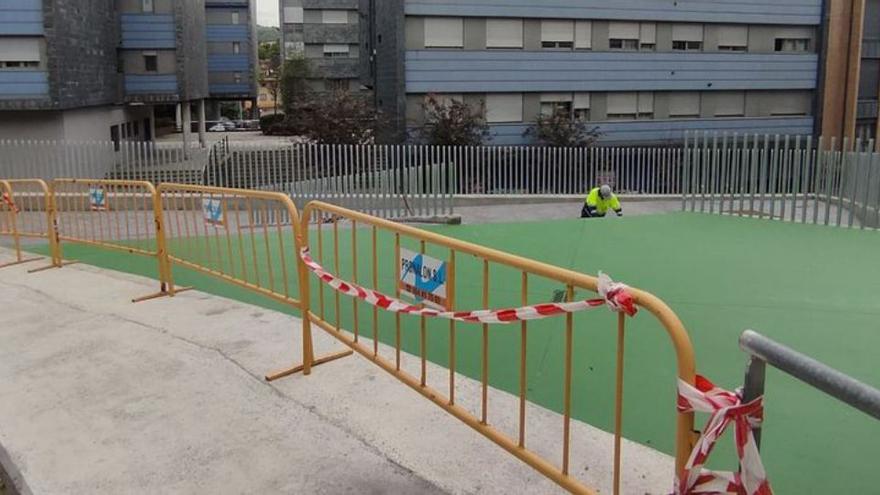 La pavimentación de la plaza Merediz de La Felguera se inicia esta semana 