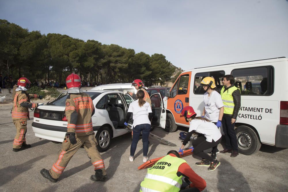 Simulacro de la Escuela de Enfermería de Castelló