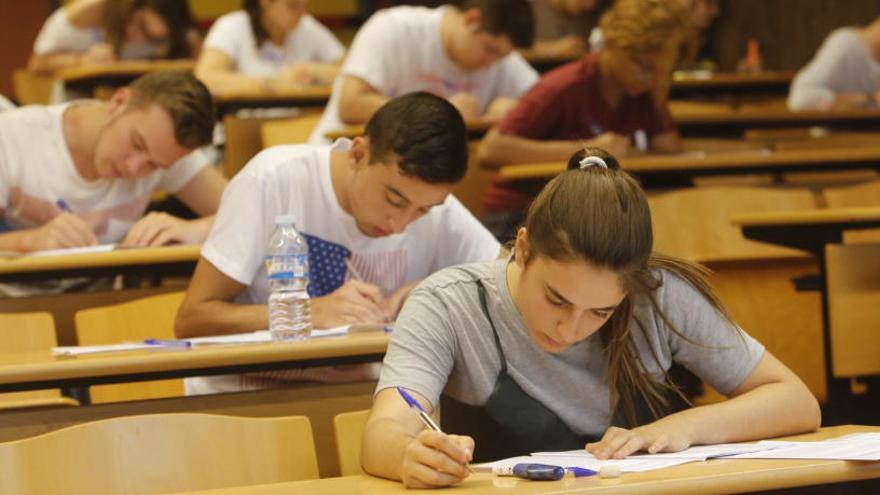 Estudiantes de selectividad el curso pasado