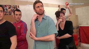 Assaig del musical ’Cap a Wembley’ amb els actors de Crackòvia.