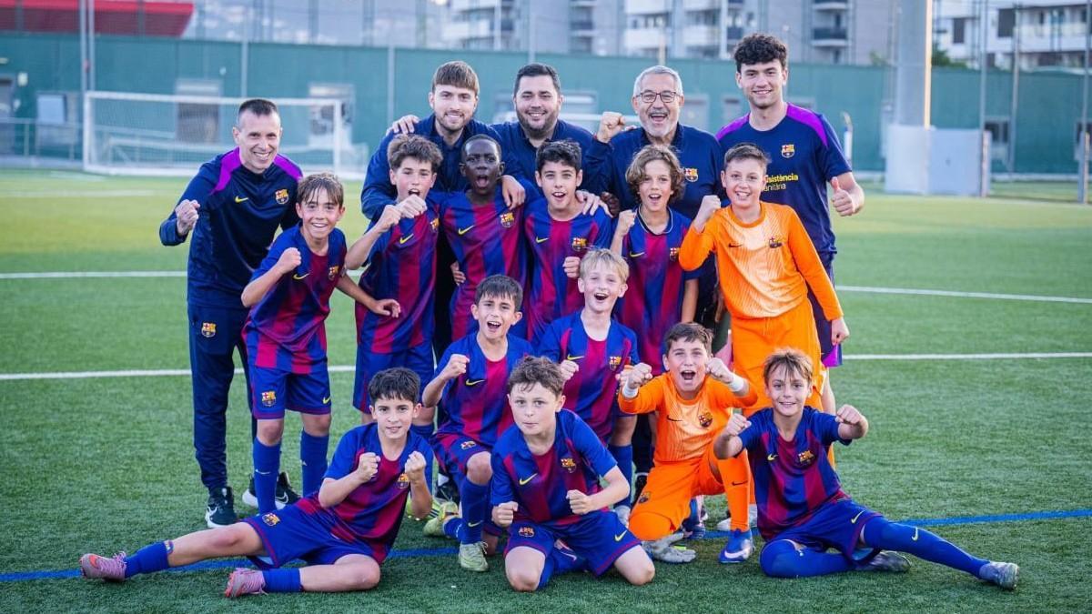 Juanan Gil ha dirigido al Sub-11 B blaugrana que se ha proclamado campeón