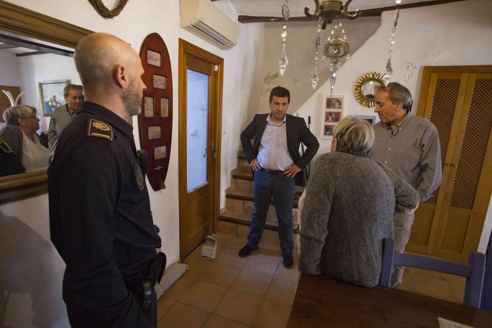 Derrumbe en el interior de una casa en Xàtiva