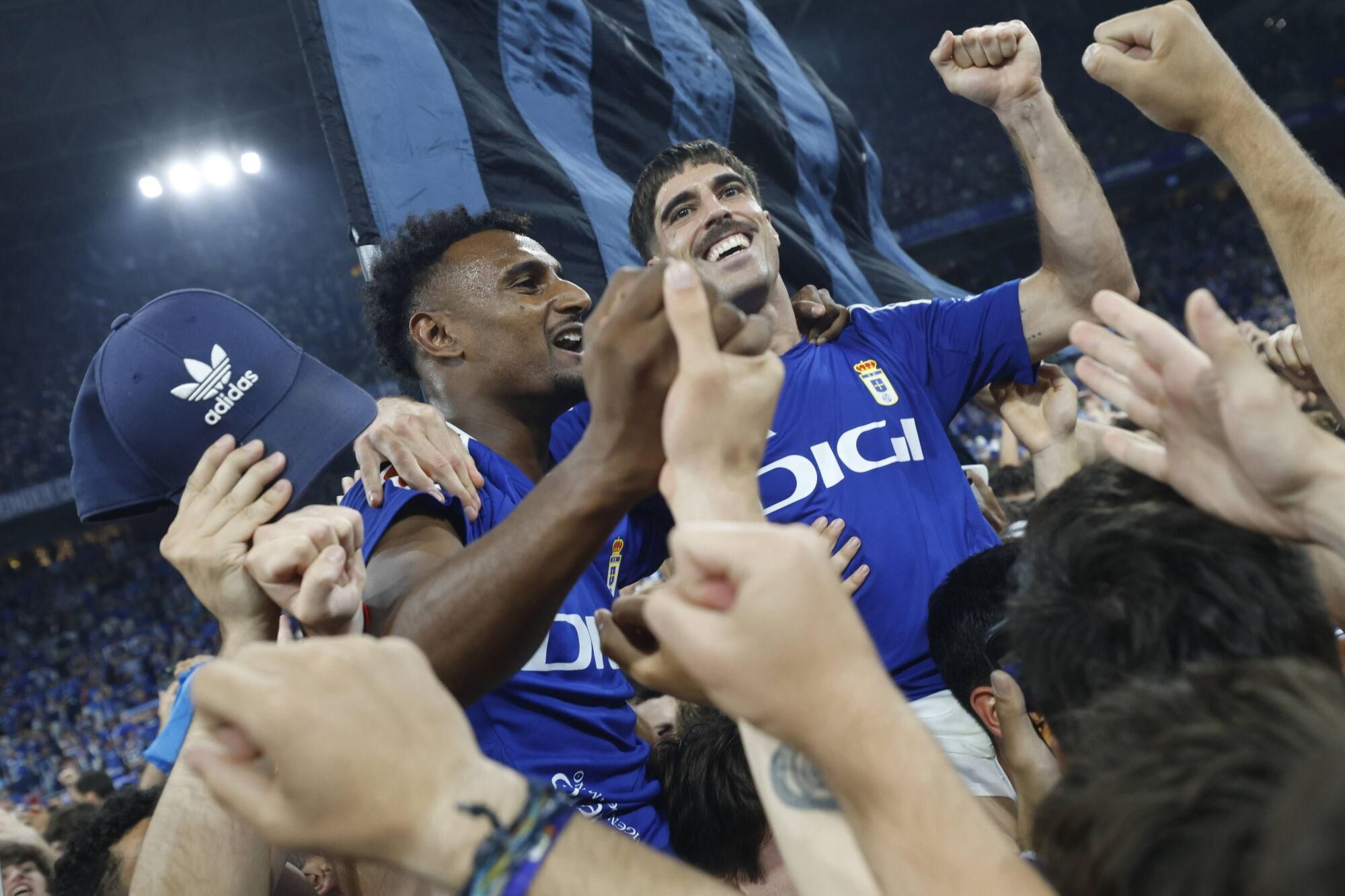 Así se vivió en el Carlos Tartiere la final del play-off entre el Real Oviedo y el Mirandés