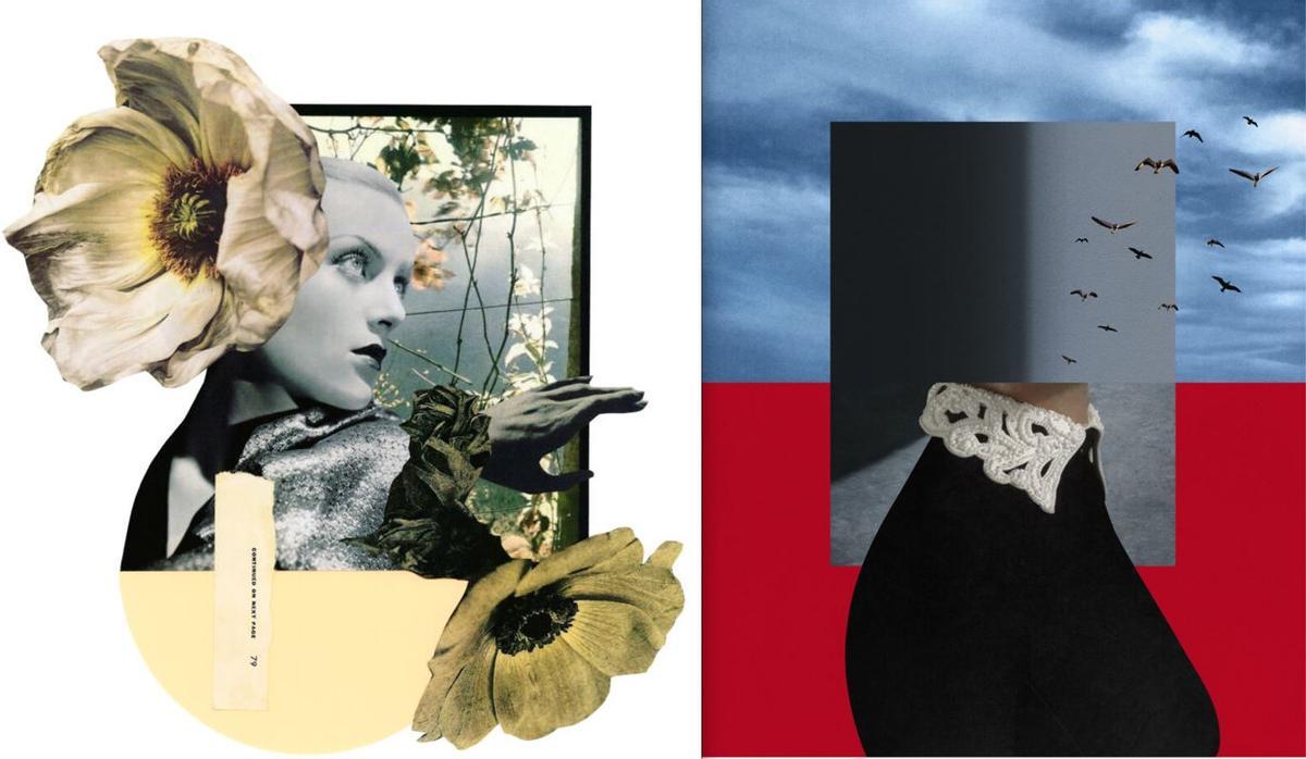 Dos obras de la artista Miriam Martínez Abellán, que expone en ALC Collage Fest