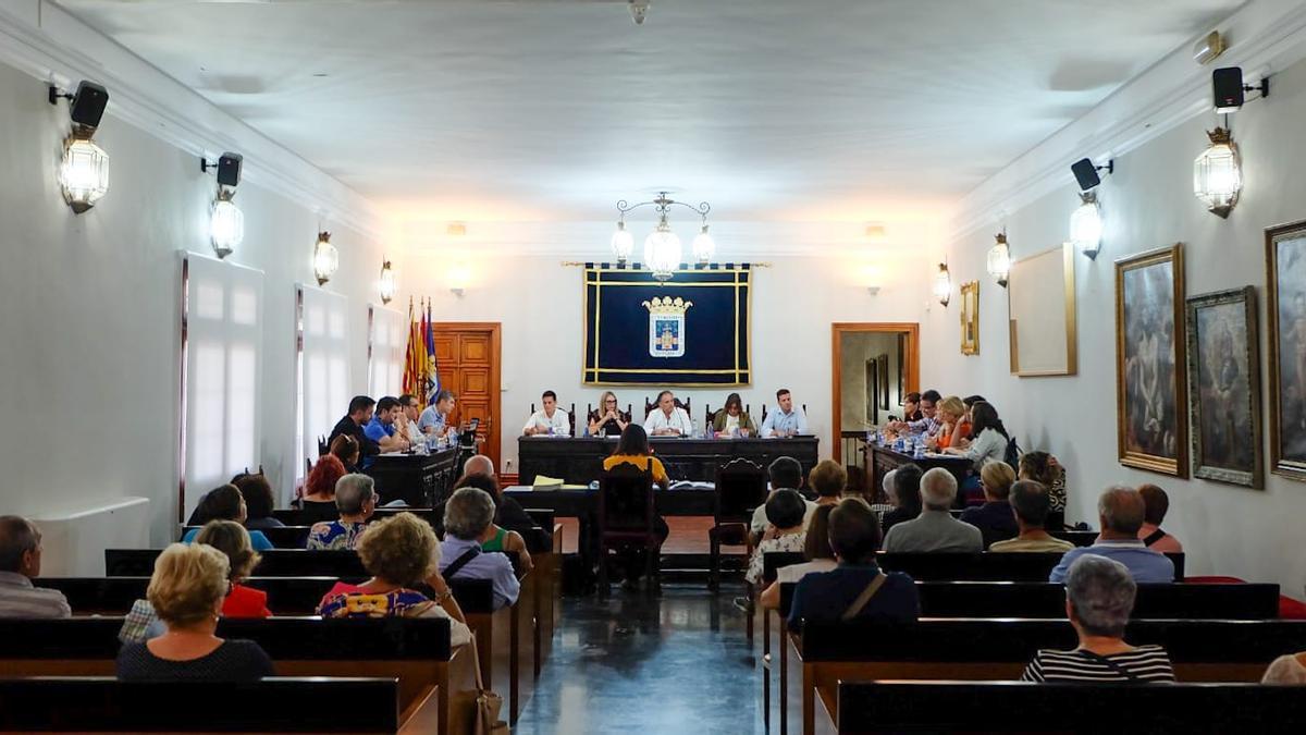 Un momento del pleno ordinario celebrado en Tarazona.