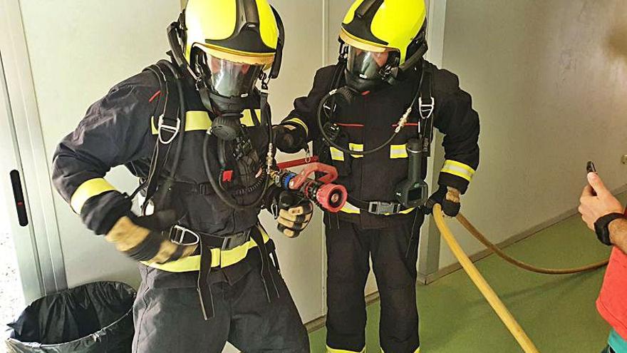 Control del fuego en el Hospital de Formentera