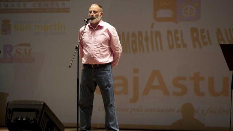 Aurelio García Luaría, durante su participación en la gala del pasado viernes.