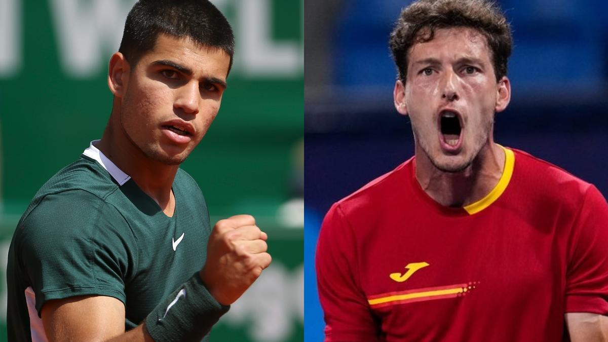 Carlos Alcaraz y Pablo Carreño.