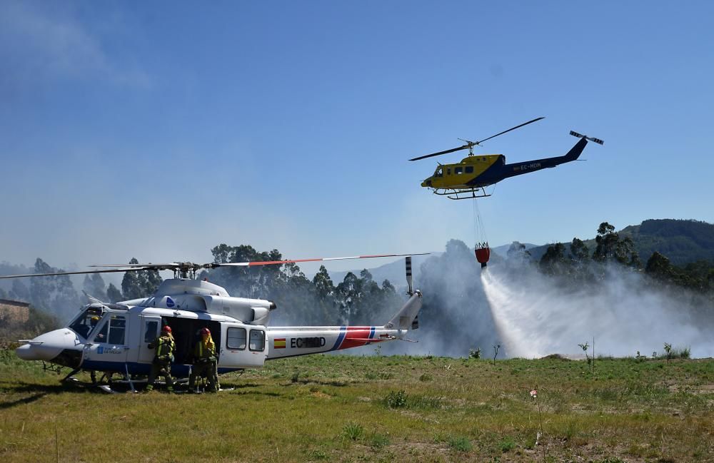 Incendios en Cuntis y Cerponzóns