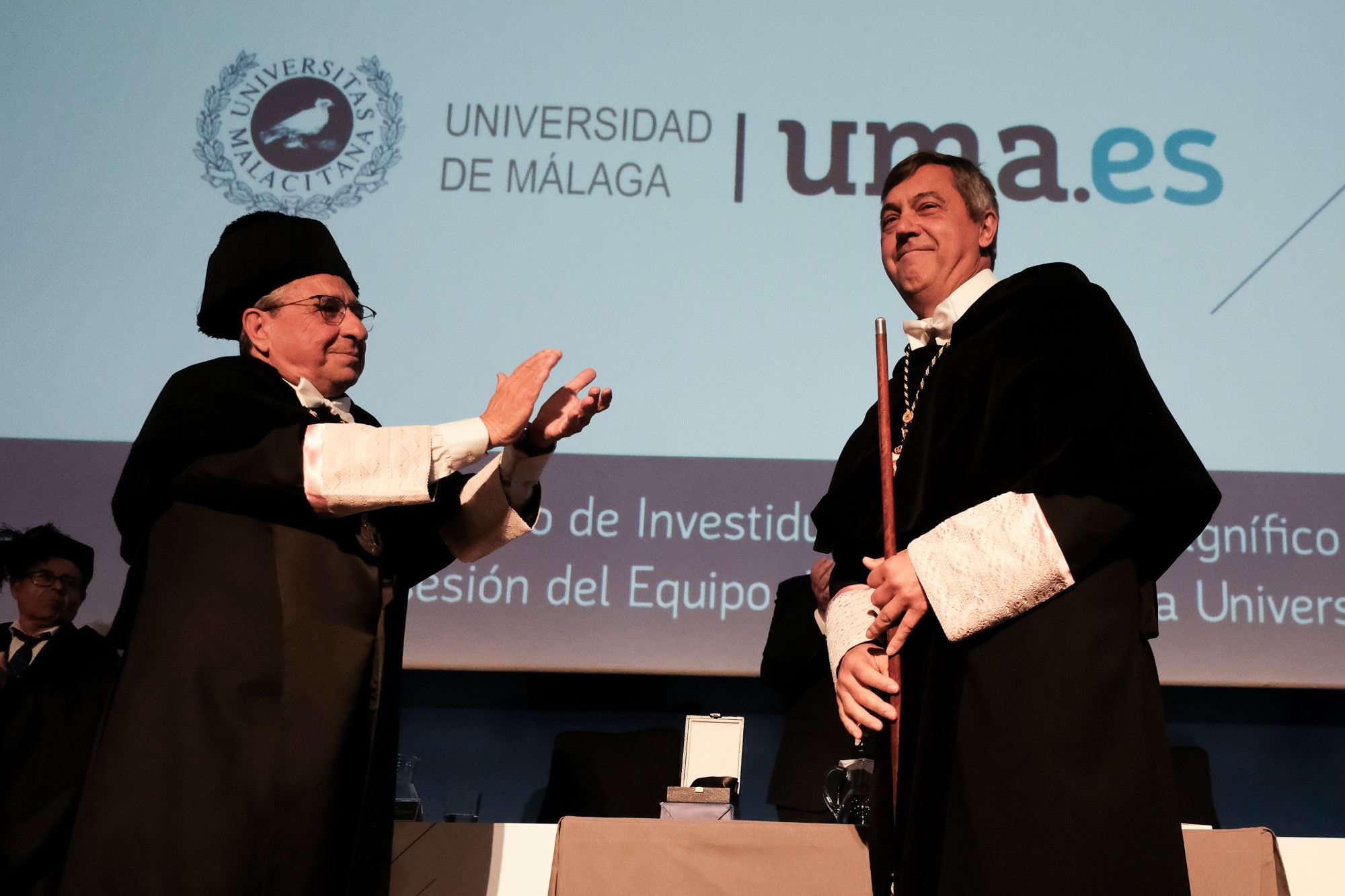 Acto de toma de posesión oficial del nuevo rector de la Universidad de Málaga y su equipo de gobierno