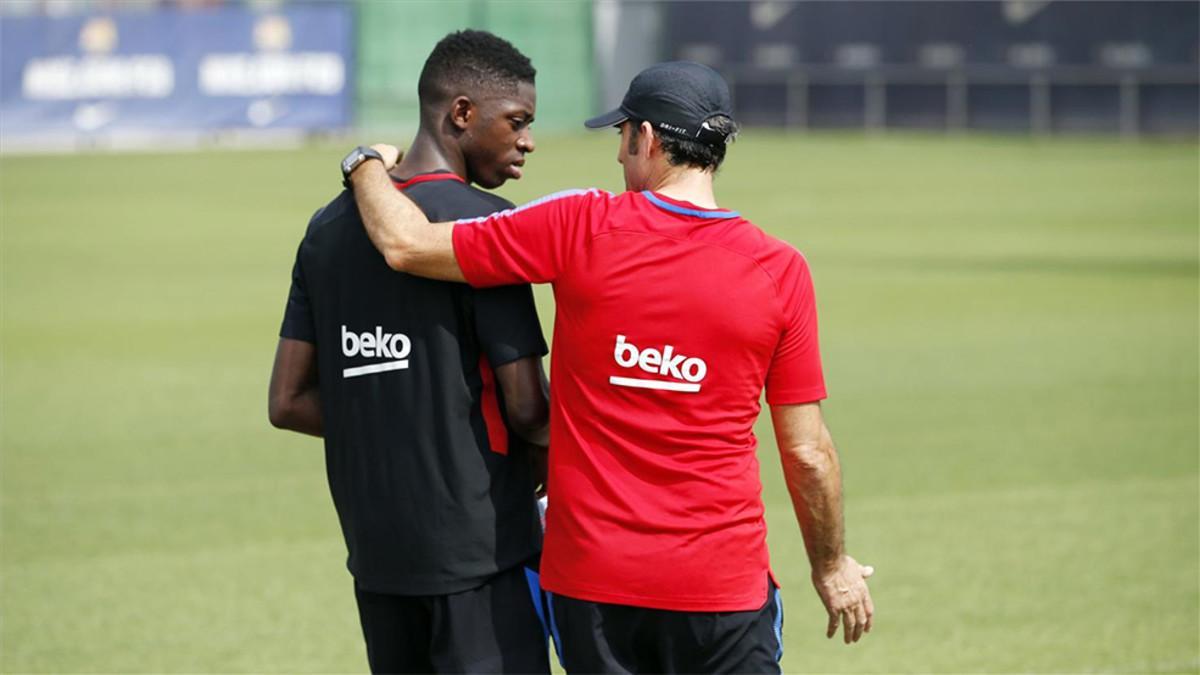 Valverde habló de la adaptación de Dembélé