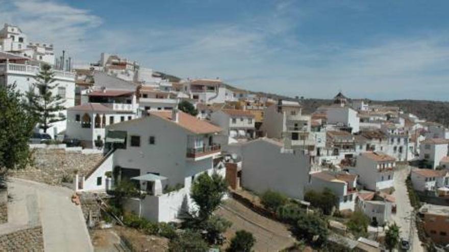 Imagen del pueblo de Moclinejo, situado en pleno corazón de la Axarquía.