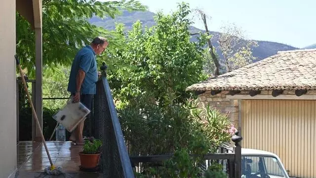 Así han sido los primeros regresos tras el incendio de Las Peñas de Riglos.