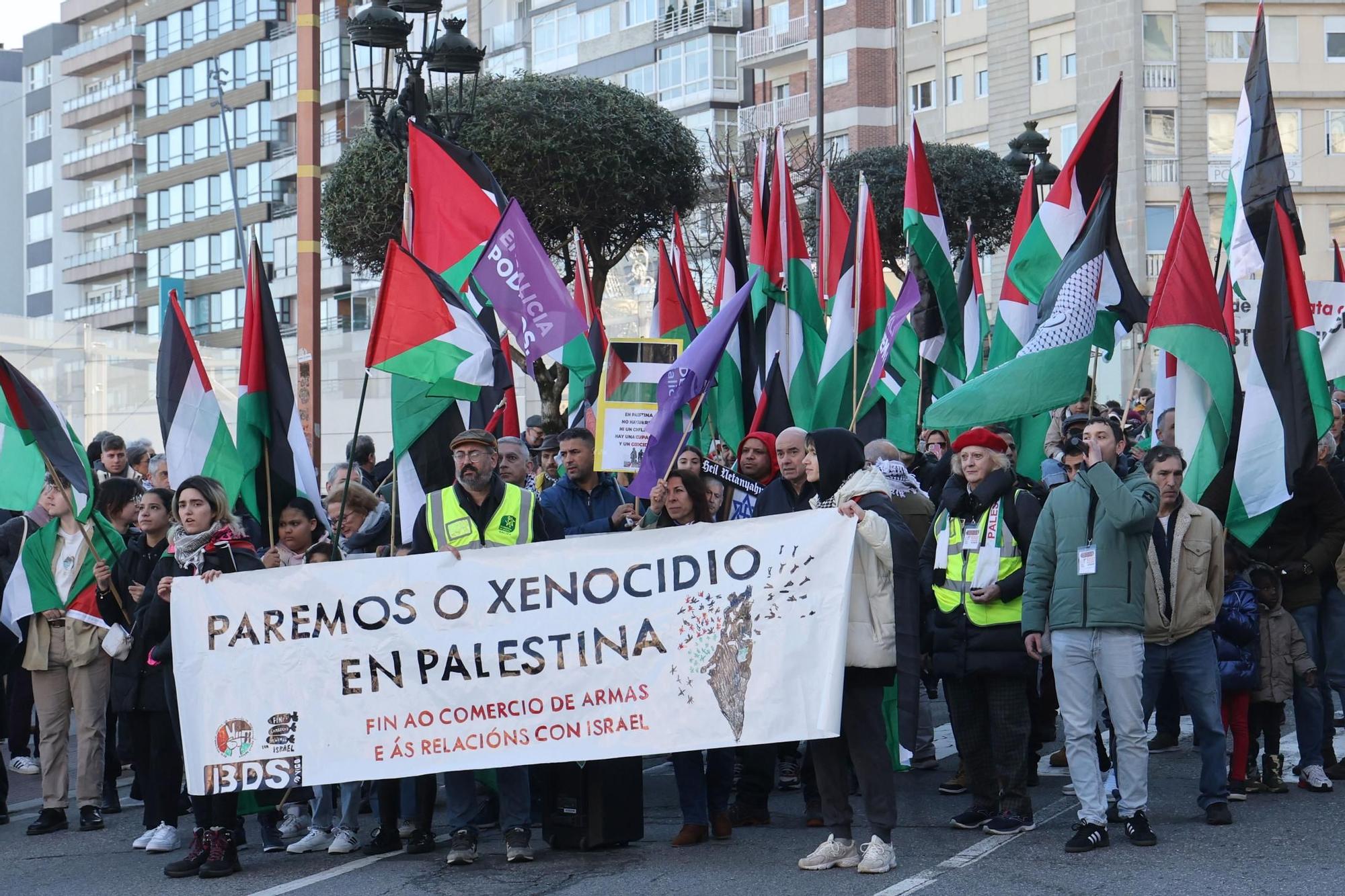 Vigo sale a la calle: "Paremos el genocidio en Palestina"