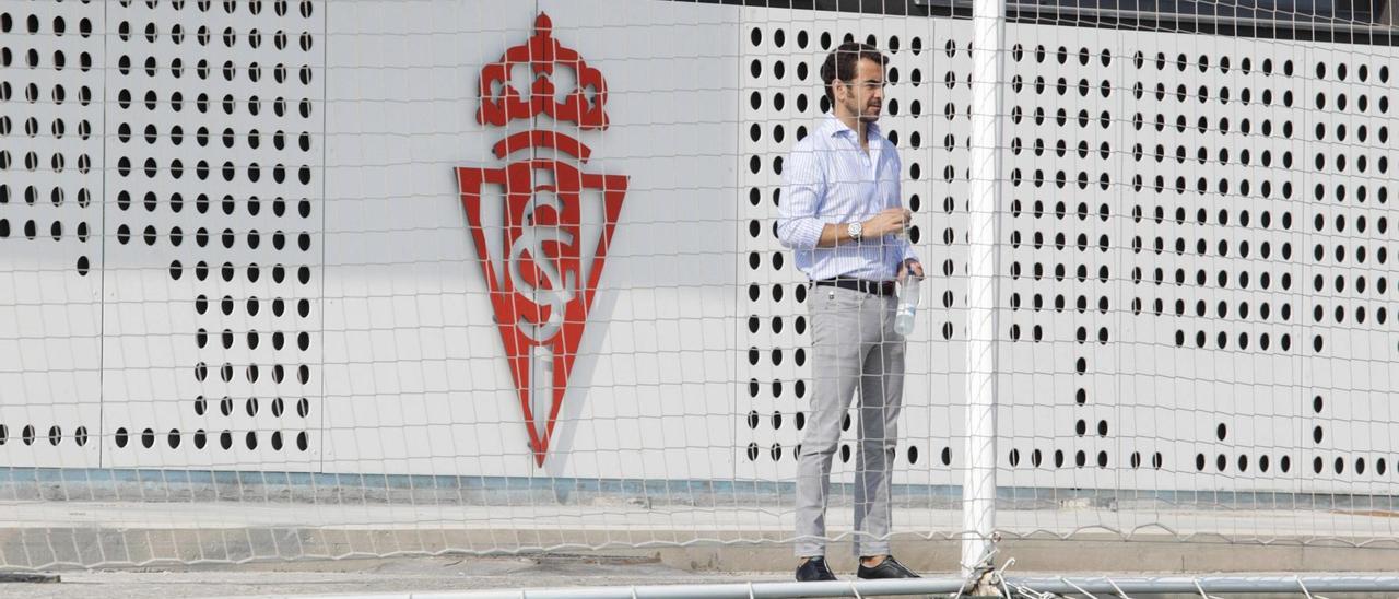 José Riestra, en Mareo durante un entrenamiento.