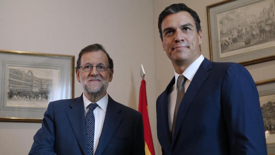 Sánchez y Rajoy, en un anterior encuentro.