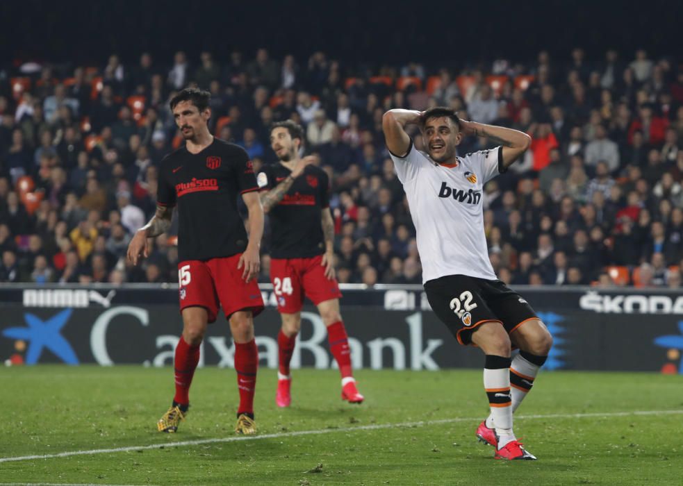 Las imágenes del Valencia - Atlético de Madrid