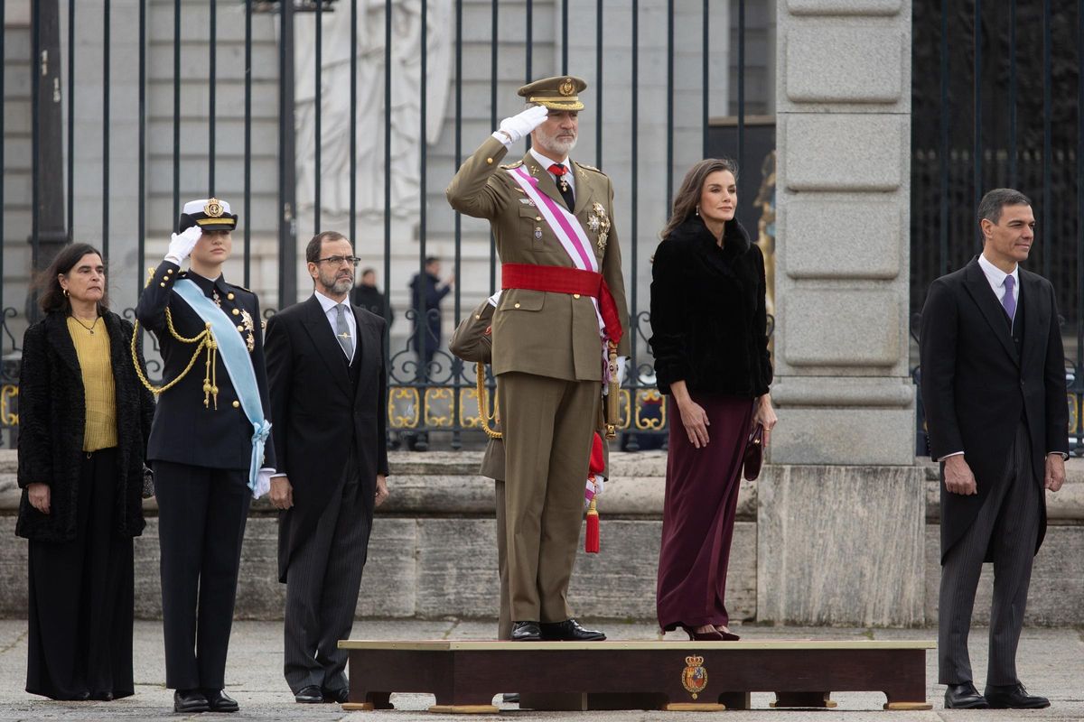 Los Reyes y la princesa Leonor presiden la Pascua Militar en el Palacio Real