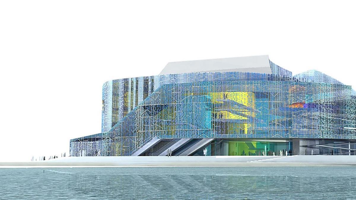 Recreación virtual del proyecto del Auditorio