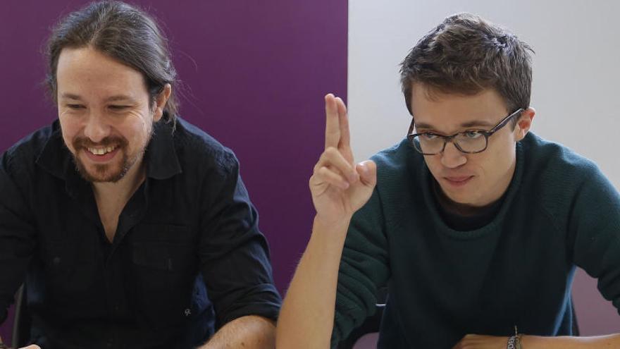 Pablo Iglesias e Íñigo Errejón.