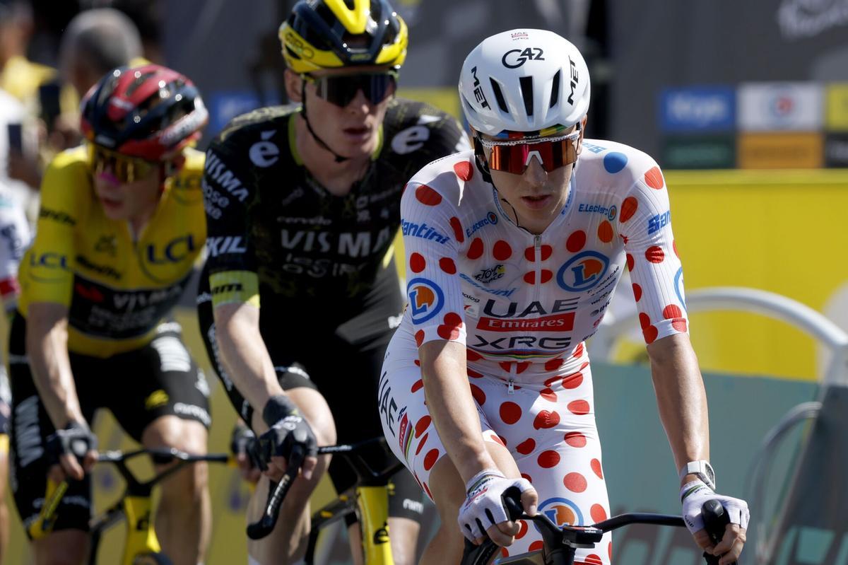 Tadej Pogacar durante la segunda etapa del Tour de Francia
