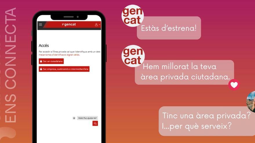 El sitio web del Área privada ciudadana de la Generalitat simplifica los procesos y permite consultar los datos personales