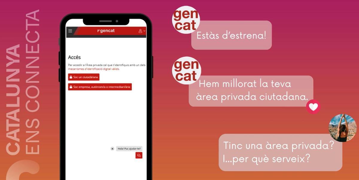 El sitio web del Área privada ciudadana de la Generalitat simplifica los procesos y permite consultar los datos personales