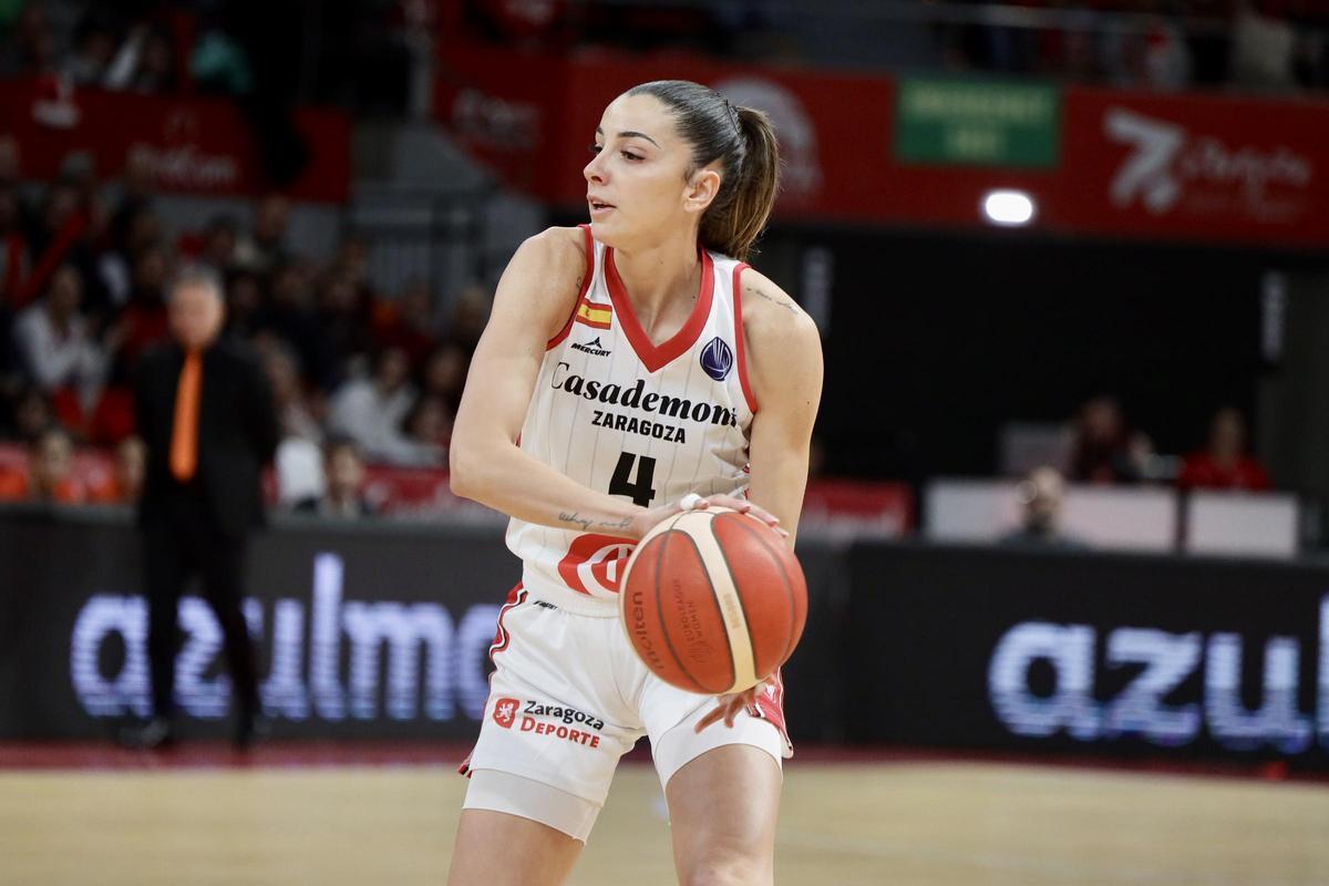Mariona Ortiz, durante el partido frente al Mersin .