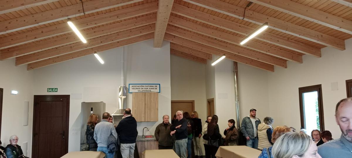 La inauguración del centro social de San Juan de Villapañada, en imágenes