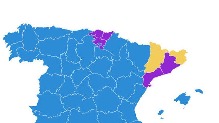 El mapa, por provincias