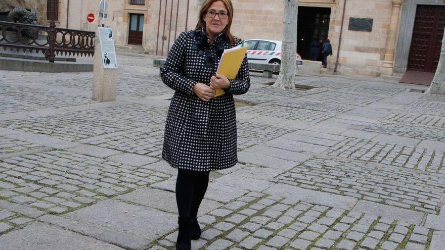 Martín Pozo, en la plaza de Viriato