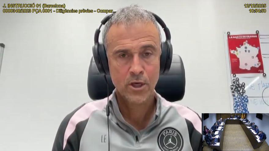 Declaración judicial de Luis Enrique en el 'caso Negreira'