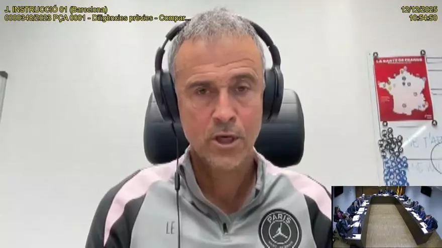 Declaración judicial de Luis Enrique en el 'caso Negreira'