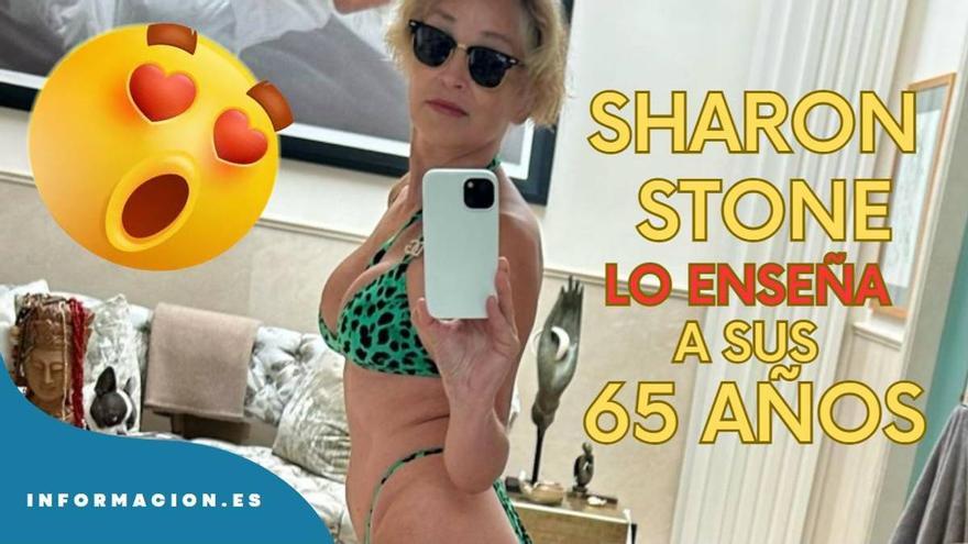 Sharon Stone revoluciona Instagram enseñando su trasero a los 65 años