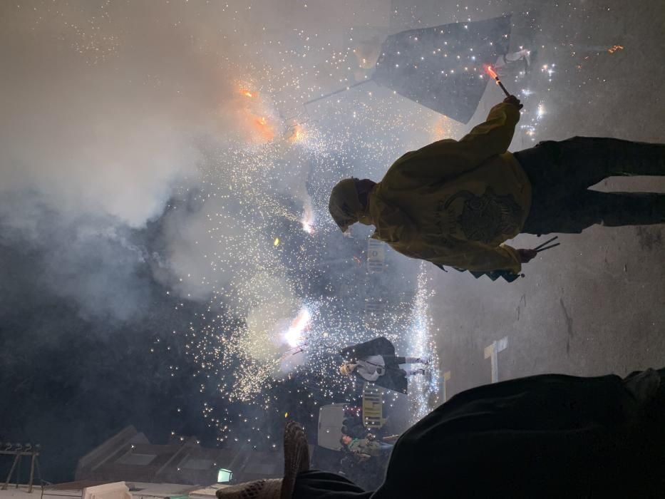 La mostra de foc del carnaval de Sallent