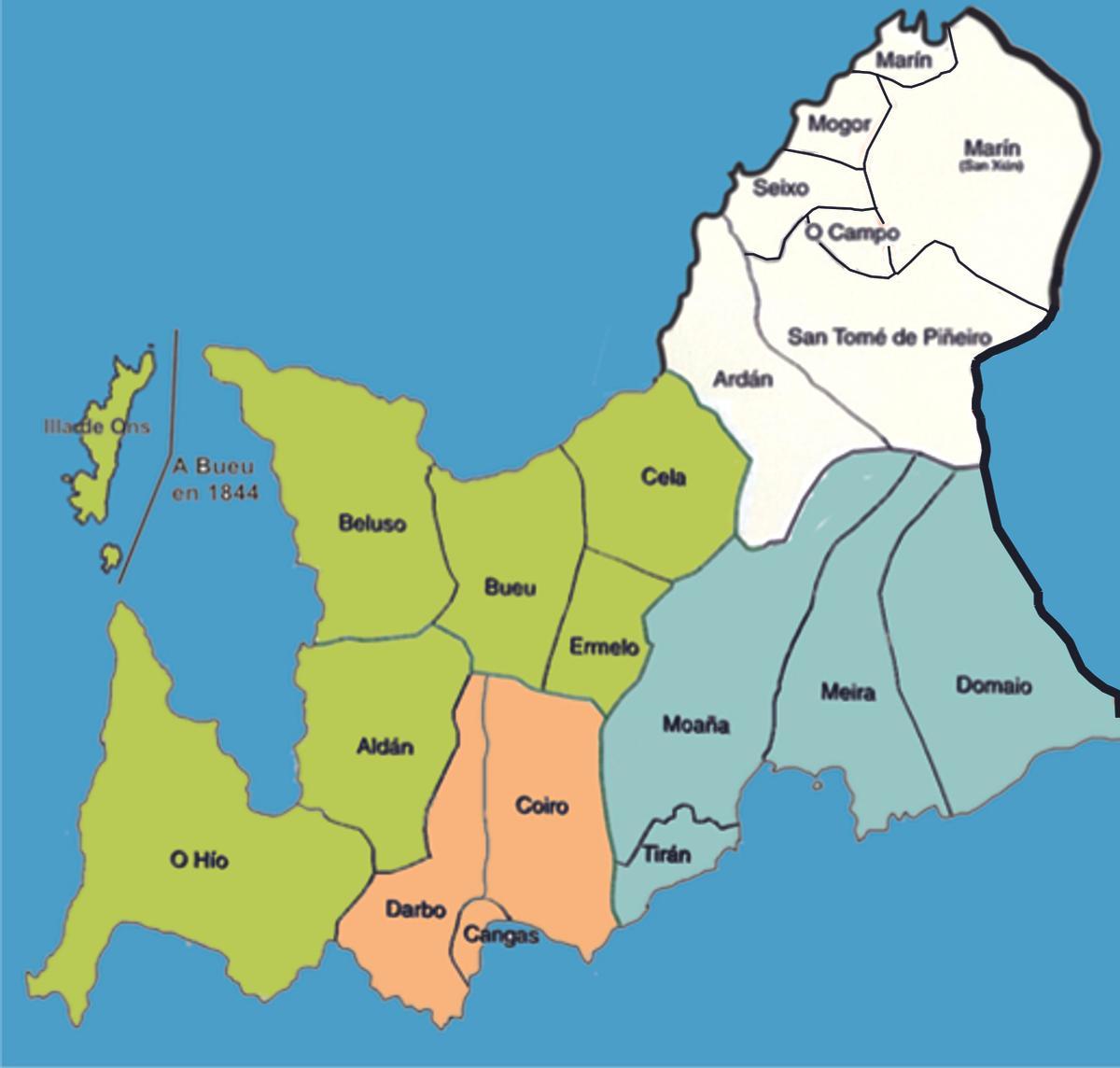 Concellos 1836.