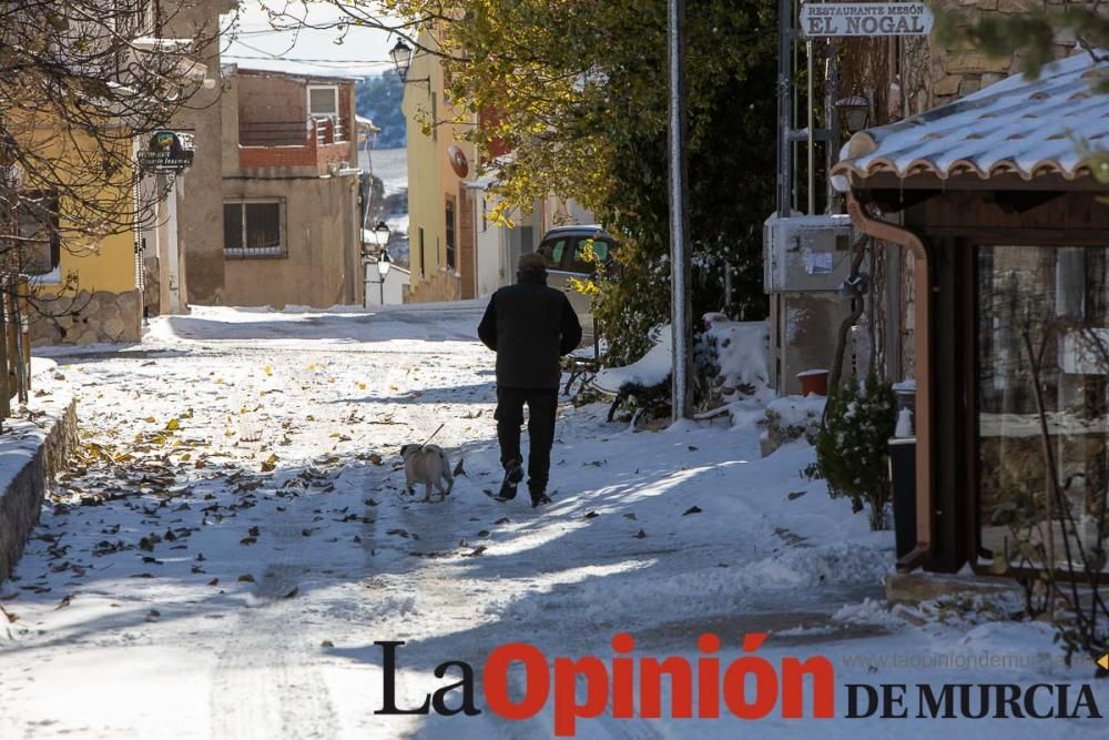 La nieve llega a las pedanías de la comarca del No