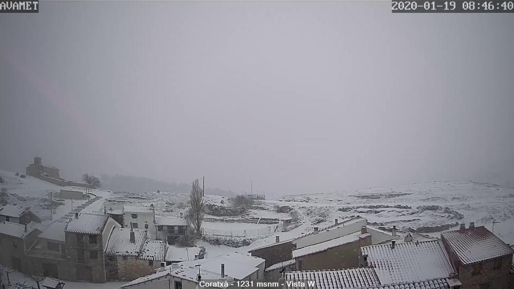 Tinença de Benifassà, en Castelló, ha sido uno de los primeros municipios donde ha nevado.
