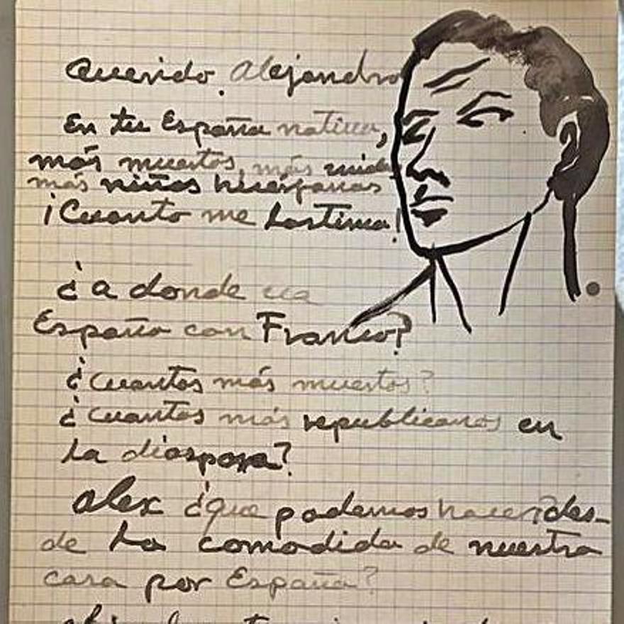Una de las cartas de Frida a Alexandre. ARM
