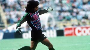 Higuita, durante el Mundial de 1990