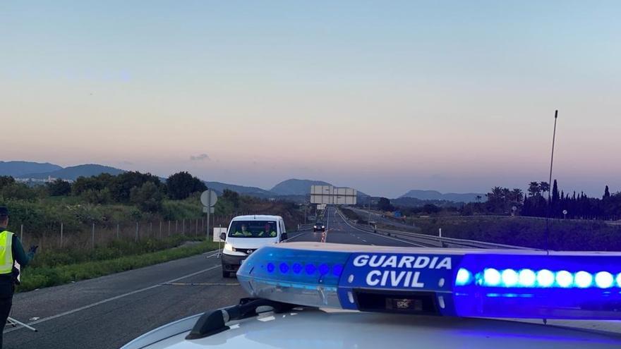 BALEARES.-Sucesos.- Denunciado un conductor ebrio tras un accidente en Ariany, del que salió ileso