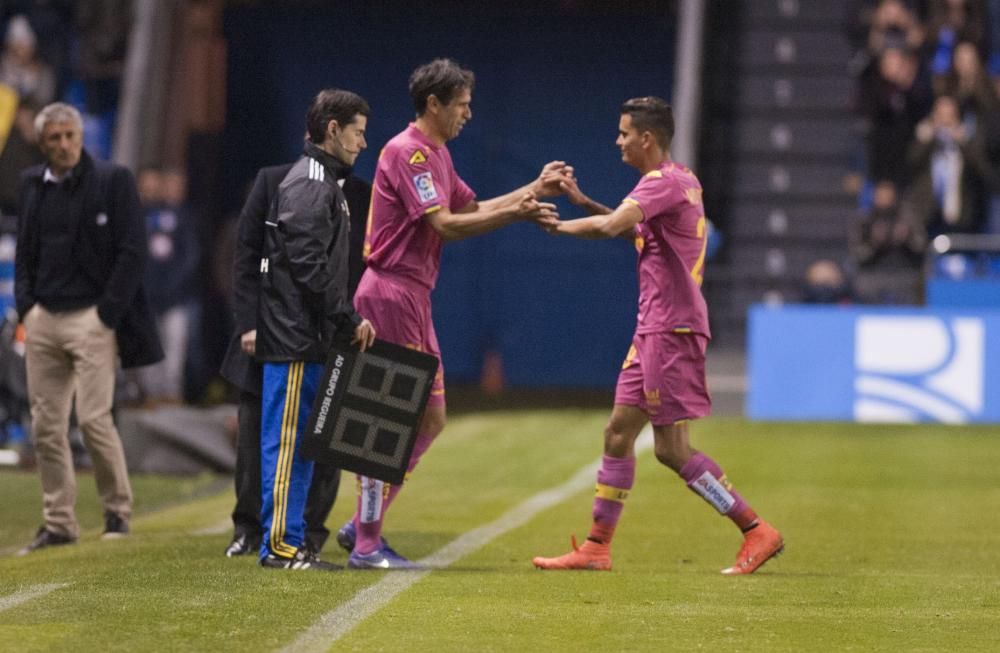 Valerón vivió un regreso muy especial a Riazor