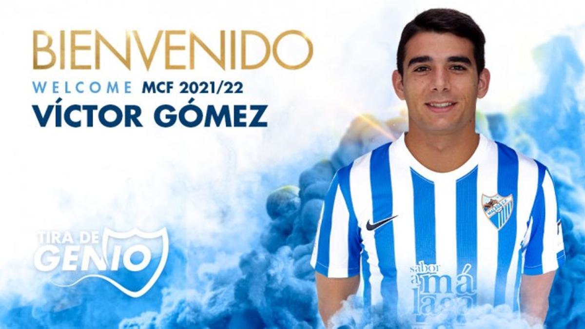 El Málaga ha hecho oficial la llegada de Víctor Gómez