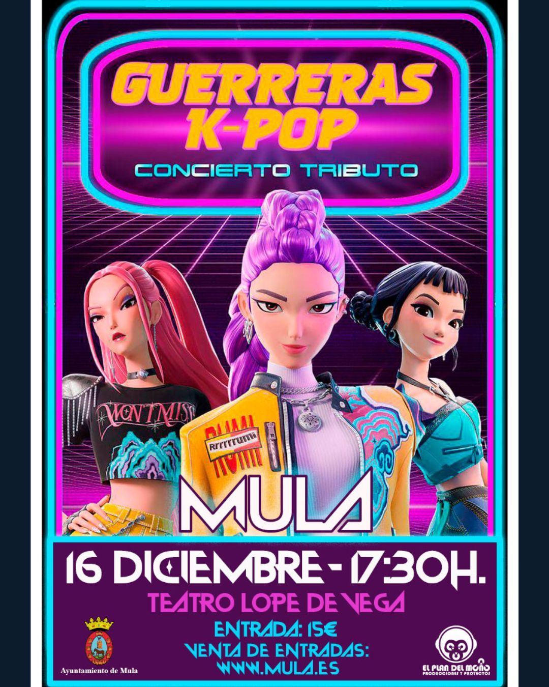 Cartel del tributo a las Guerreras K-Pop