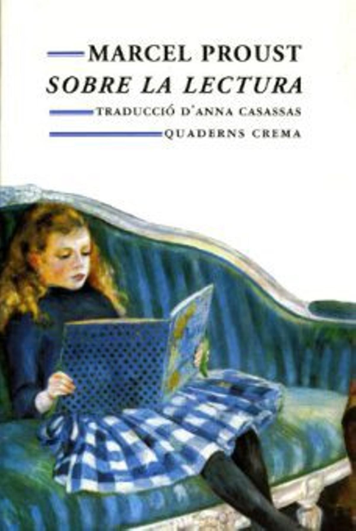 Portada del llibre 'Sobre la lectura', Marcel Proust