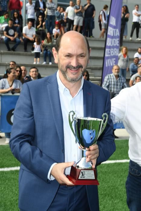 Inauguración de los campos de fútbol de Visma