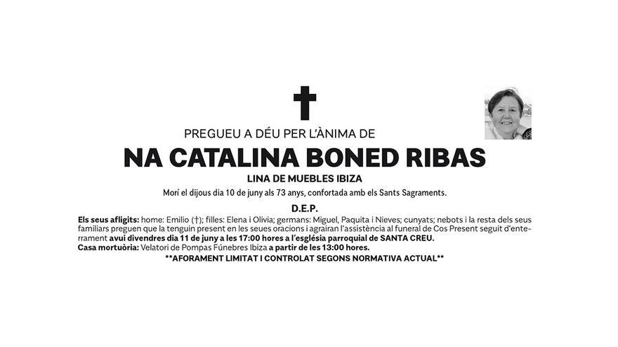 Esquela doña Catalina Boned Ribas