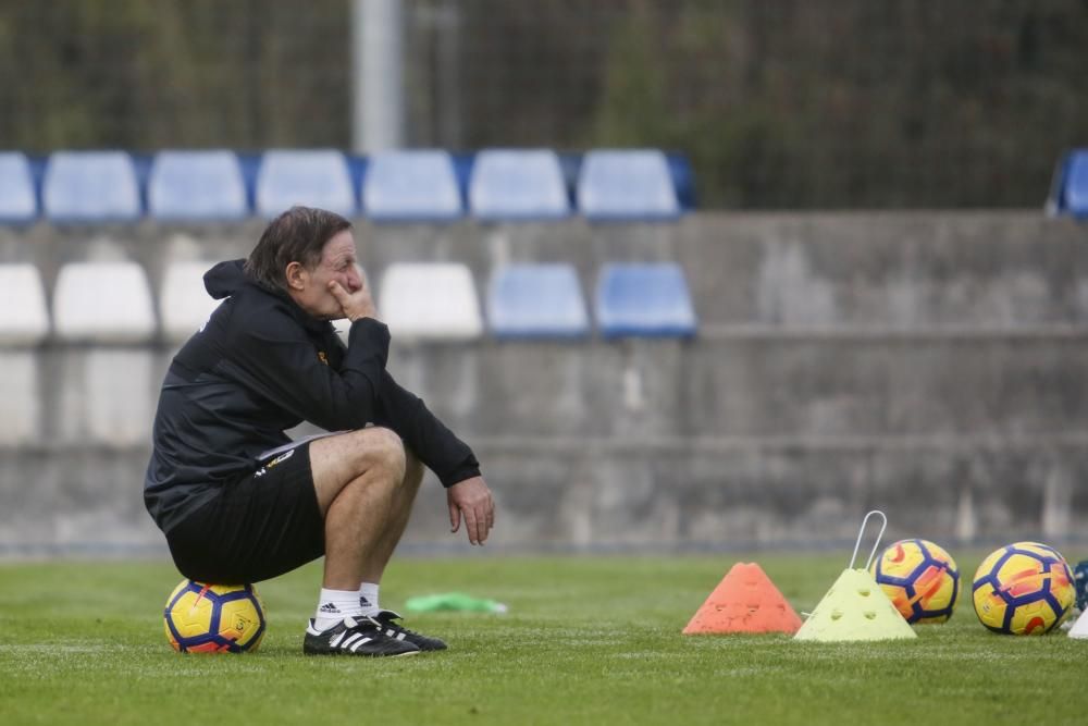 Entrenamiento del Oviedo previo al Lugo